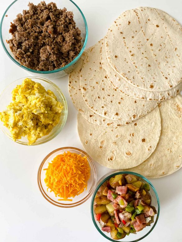 Easy Homemade Loaded Breakfast Burritos Recipe