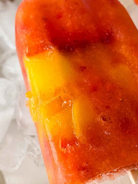 mango strawberry popsicles