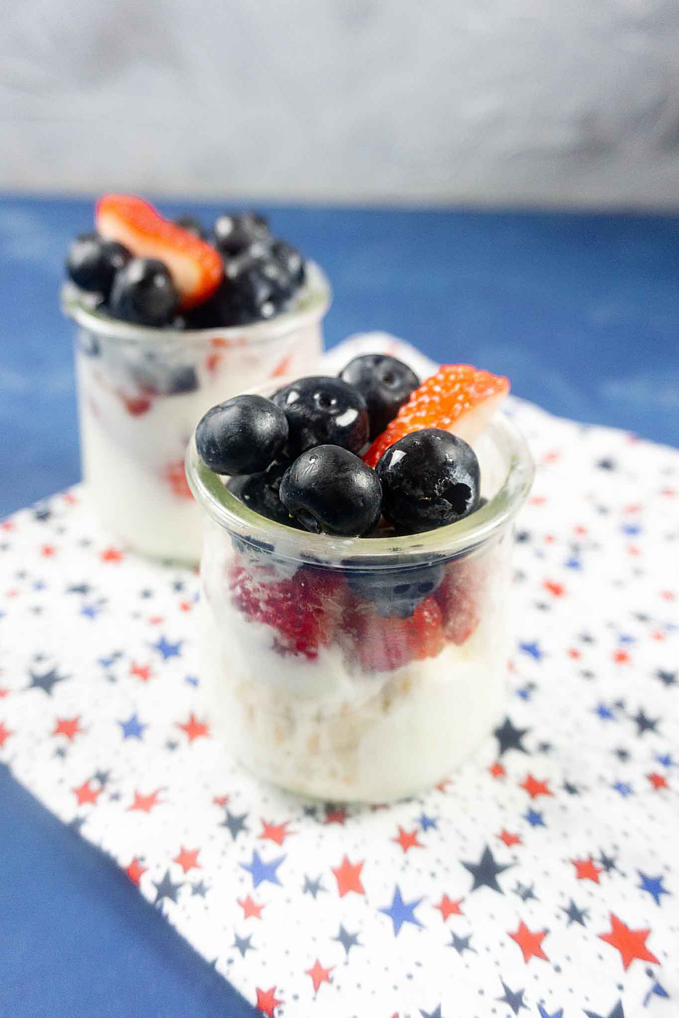 Patriotic Fruit and Yogurt Bowl - Super Healthy Kids