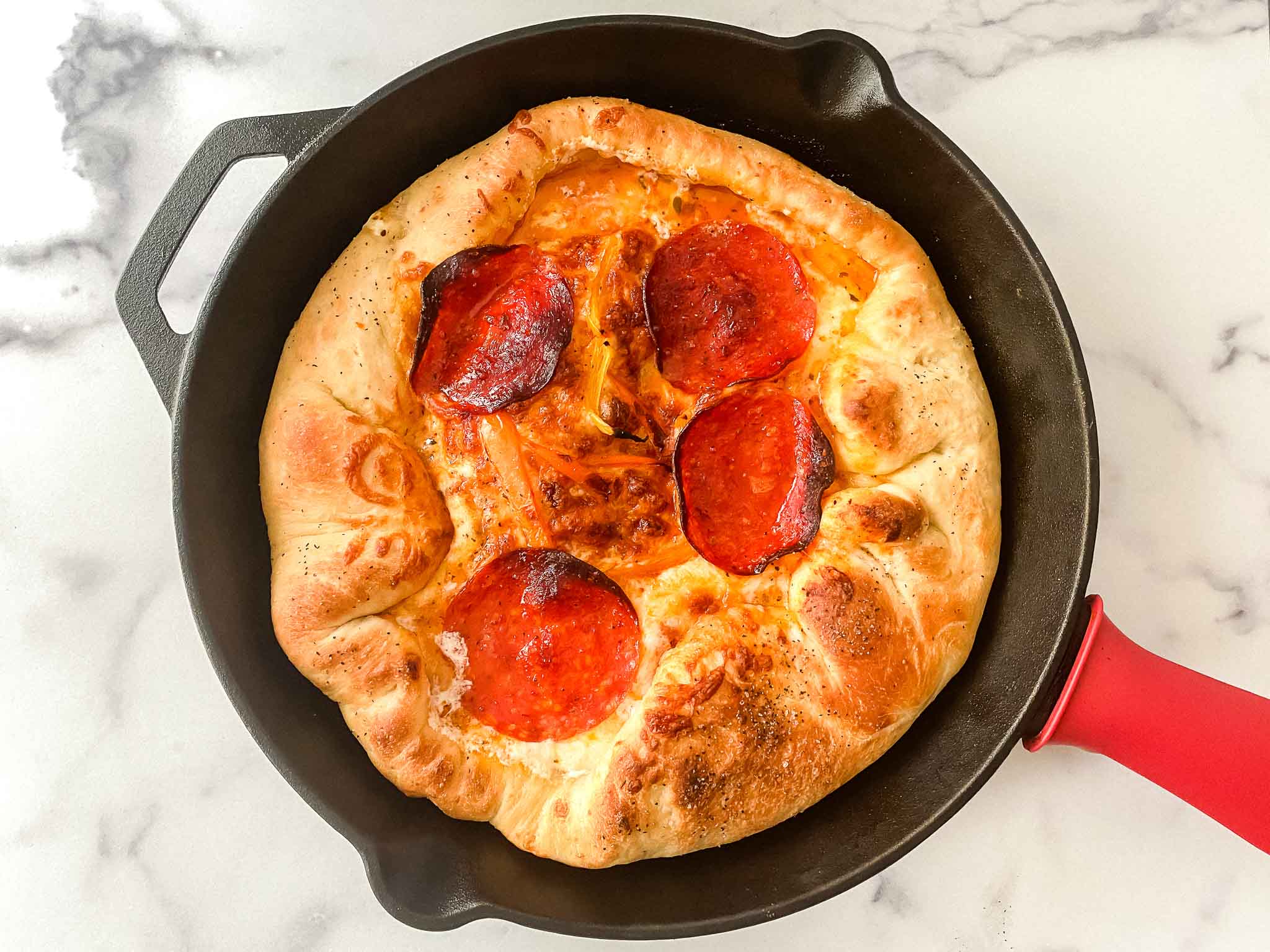 Cast Iron Pizza (Homemade Pizza Dough)