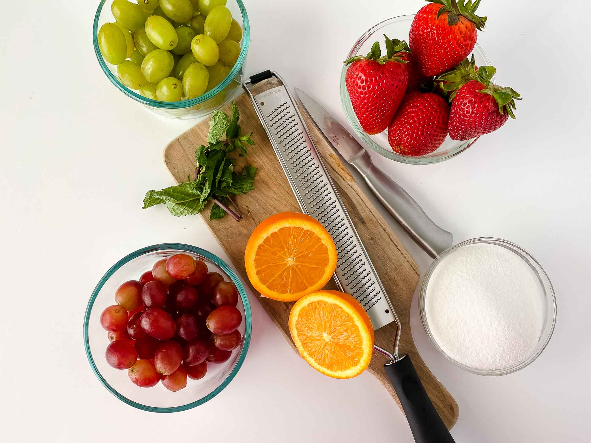 Quick and Easy Summer Fruit Salad Recipe ingredients