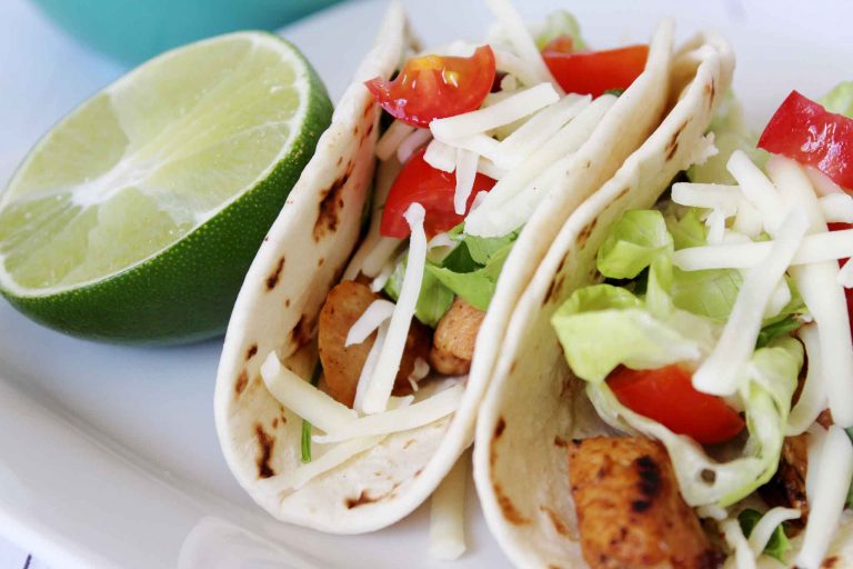 Healthy Cilantro Chicken Lime Tacos