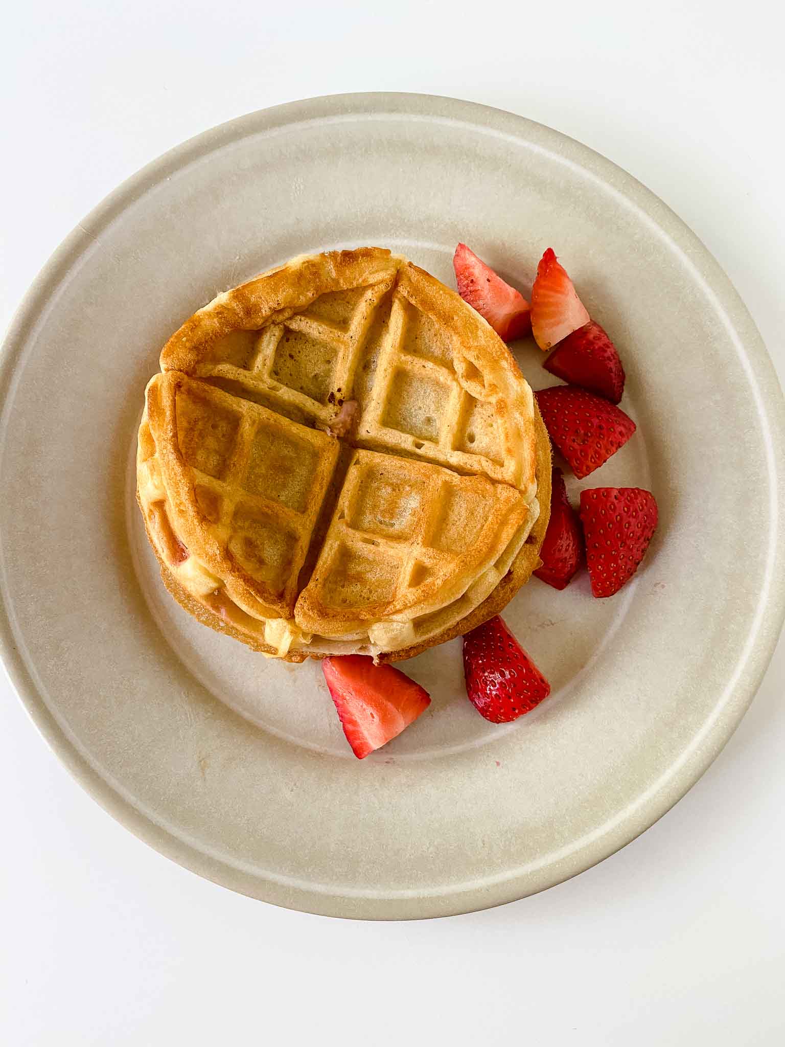 Stuffed Waffles with Strawberries and Cream Cheese - Gather in my