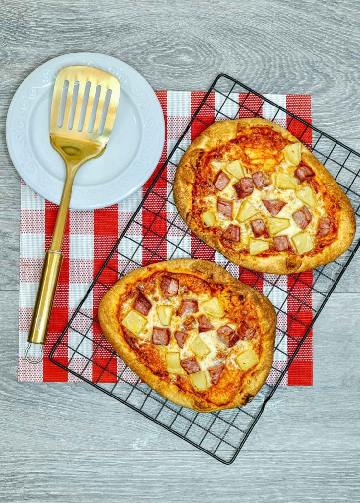 Air Fryer Hawaiian Pizza