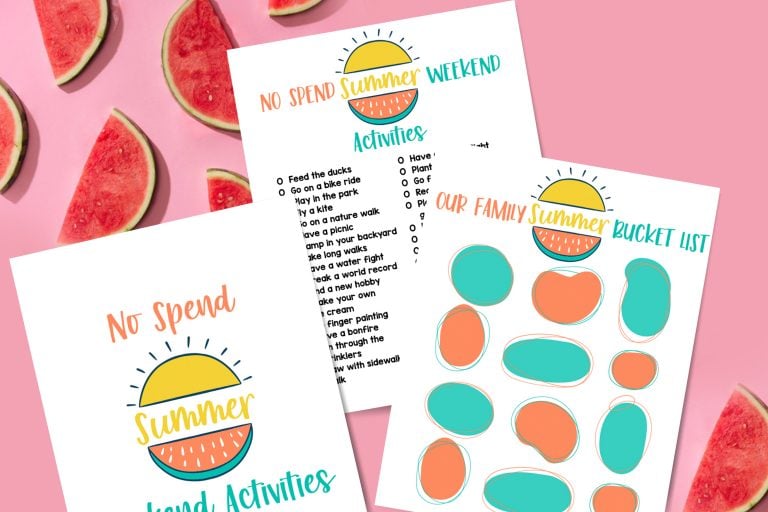 33 No Spend Summer Activities – Free Printable Checklist