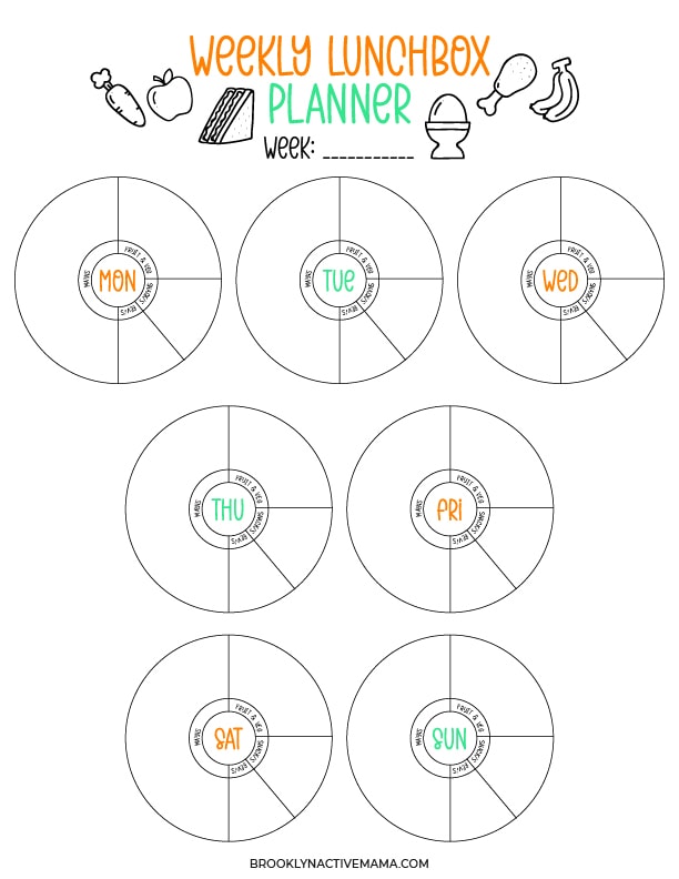 B.Box Lunch Box Bento Meal Planner Template - Weekly Daily Meal Plan –  BZMOMMY