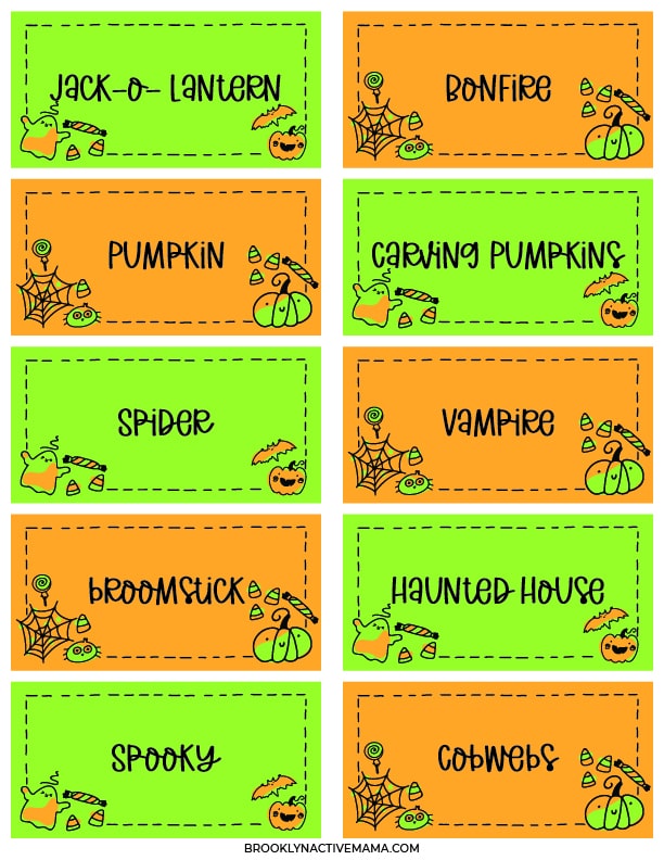 Halloween Charades - Free Printable Game For The Family