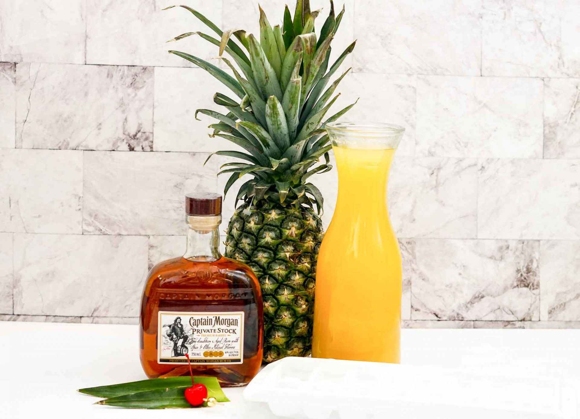 Easy Captain Rum Pineapple Cocktail Drink