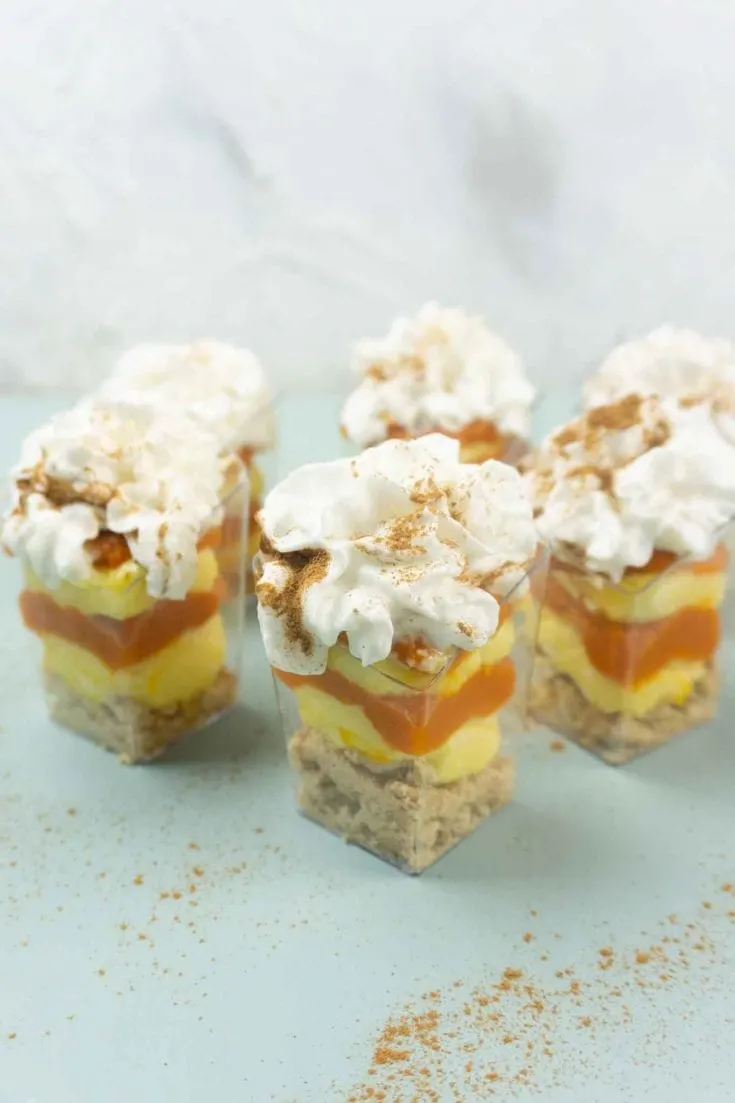 Easy Pumpkin Vanilla Cheesecake Mini Trifles