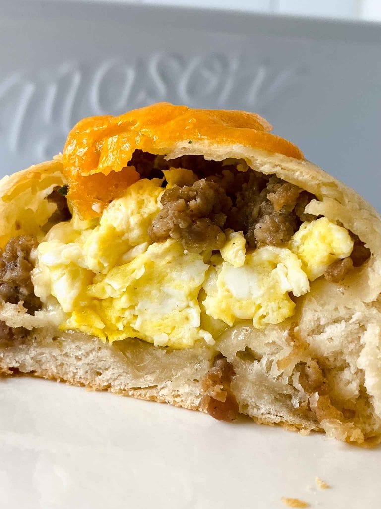Easy Sausage Egg and Cheese Biscuits
