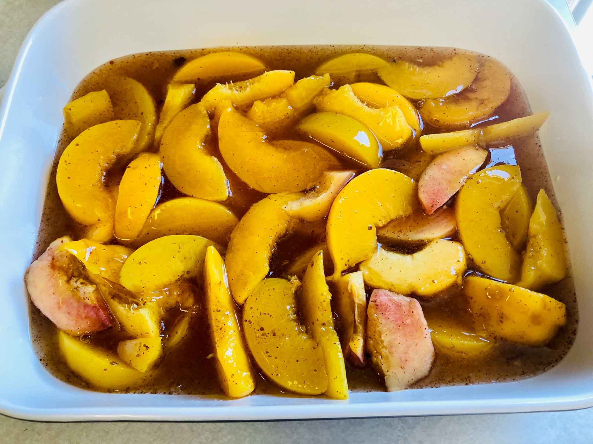 Peach Dump Cake