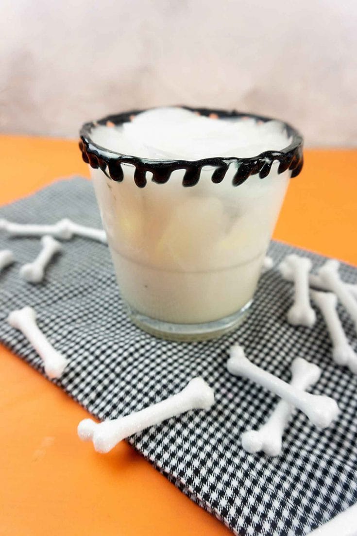 Jack Skellington Bone White Halloween Cocktail Drink