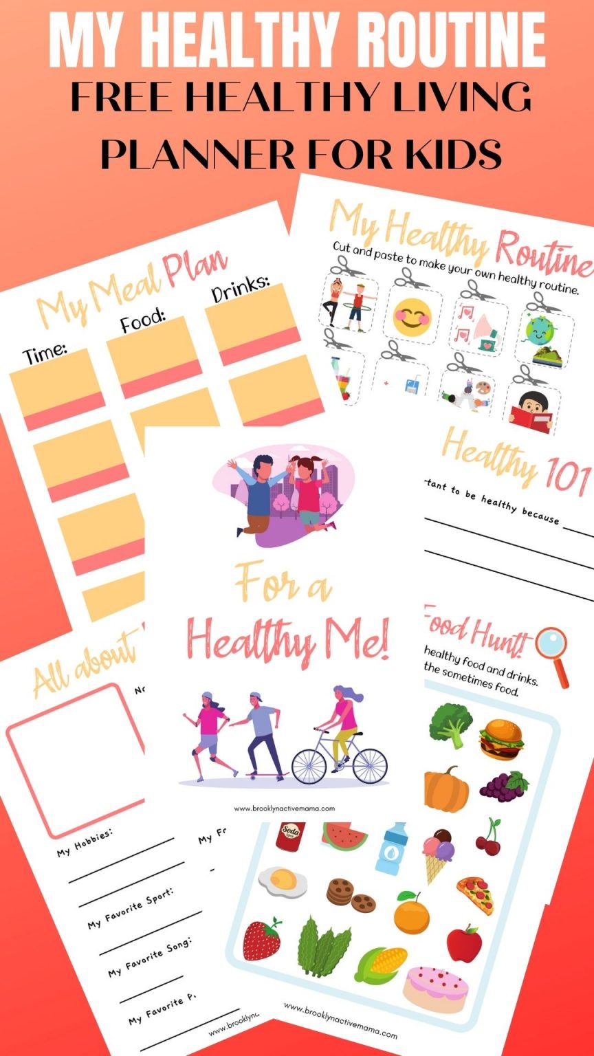 Free Healthy Living Planner For Kids Of All Ages - Free Printable Sheets