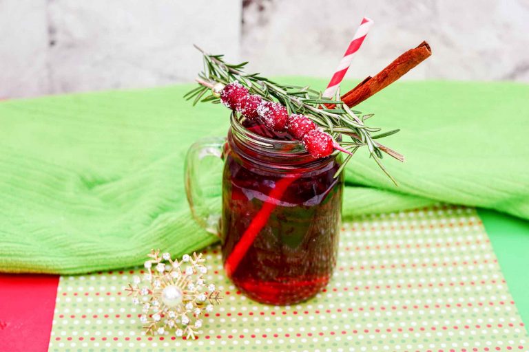 Festive Christmas Whiskey Cocktail Drink For The Holidays