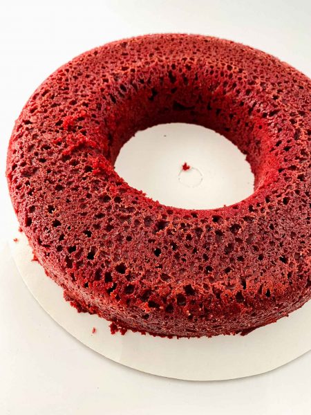 red velvet Christmas Wreath Cake