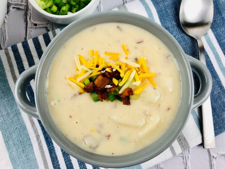 Savory Loaded Potato Soup For Dinner Tonight