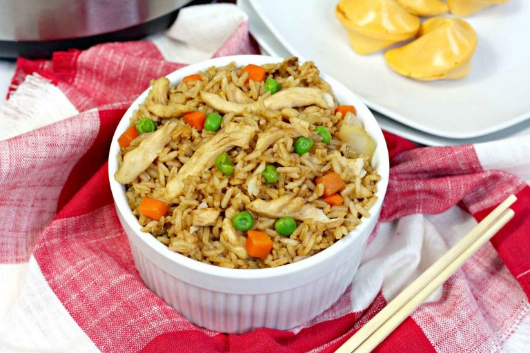 Instant Pot Chicken Fried Rice Recipe For Dinner Tonight