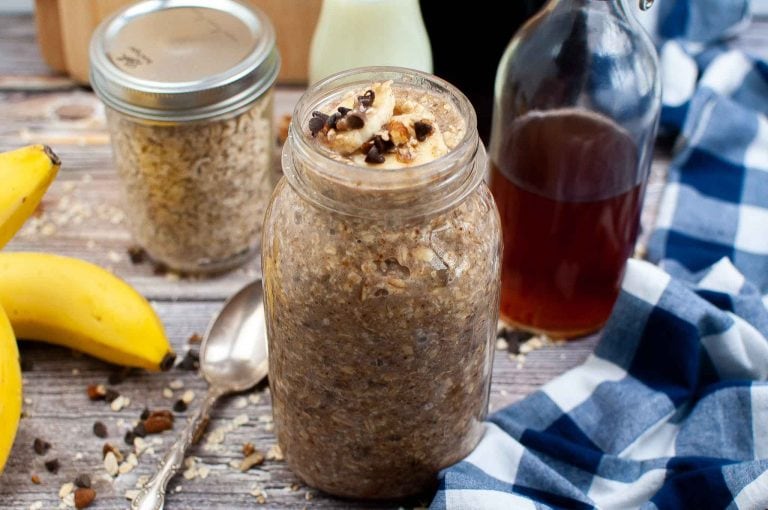 Chocolate Chip Banana Bread Overnight Oats