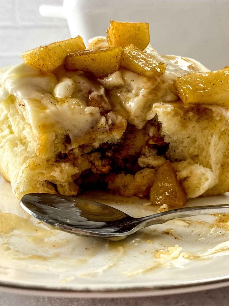 Apple Pie Cinnamon Rolls From Scratch