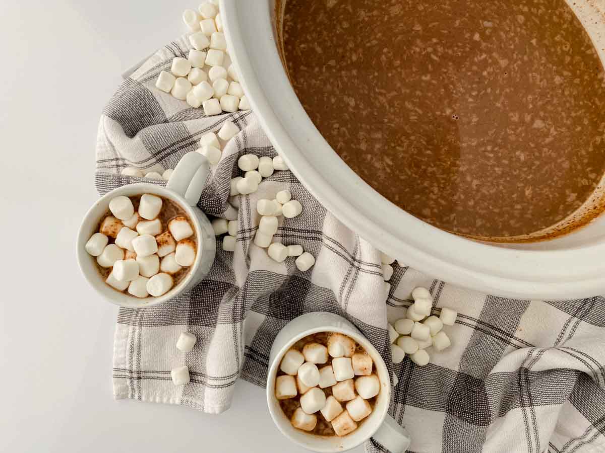 Easy Homemade Hot Chocolate In A Slow Cooker