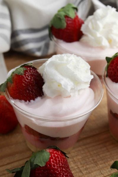 strawberry jello parfait