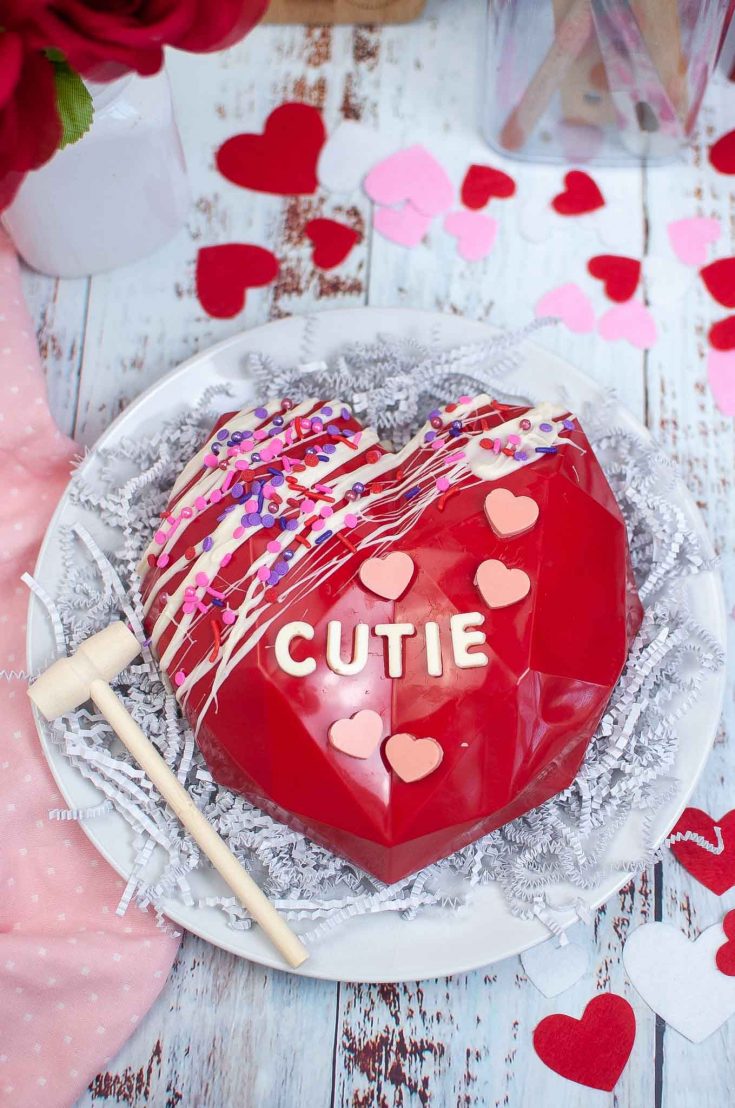 Valentine's Day Chocolate Breakable Heart