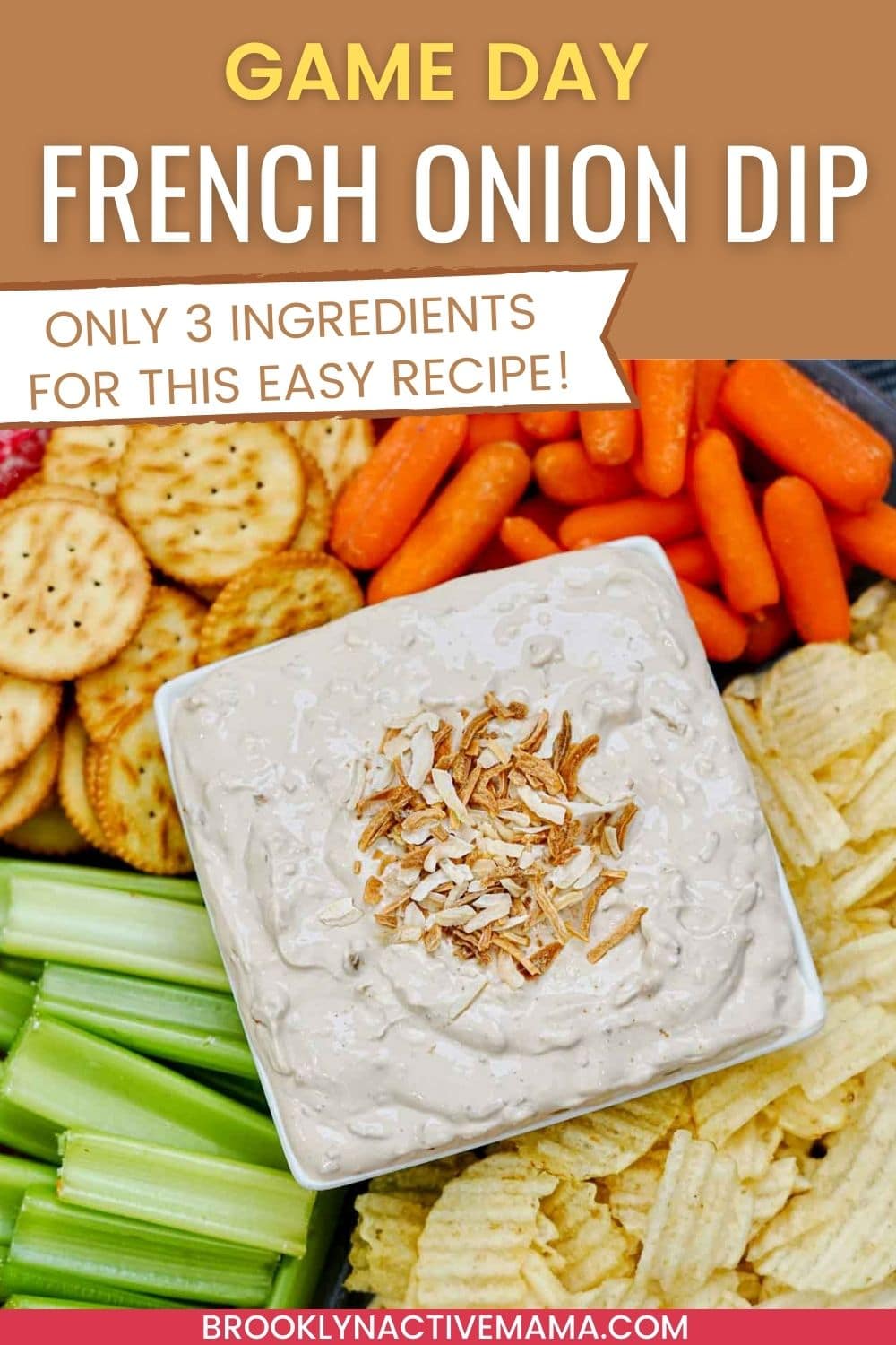 3-Ingredient Easy Onion Dip - Best Appetizers