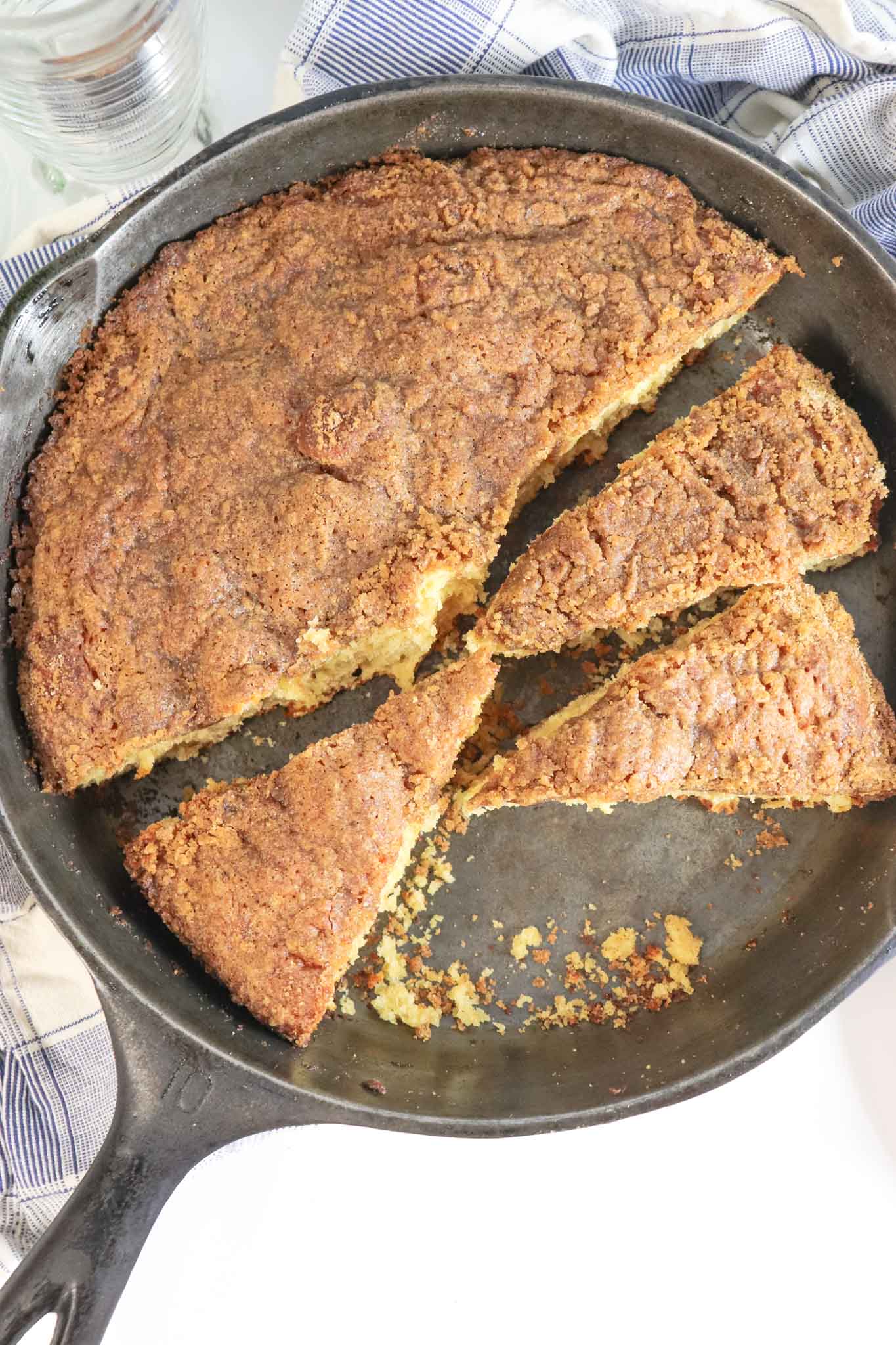 Cast Iron Skillet Coffee Cake With Crumb Topping