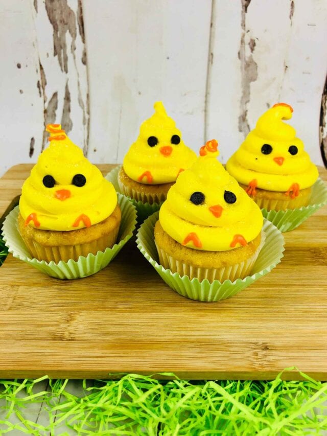 Easter Baby Chick Cupcakes