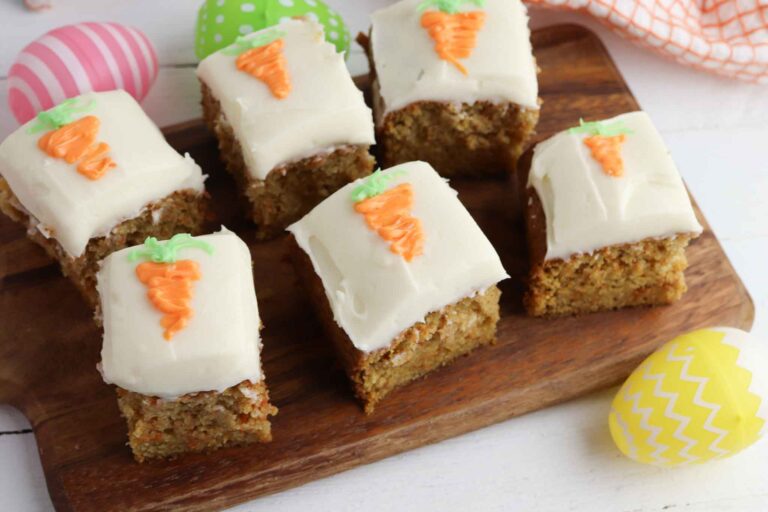 Easter Carrot Cake Bars With Cream Cheese Frosting