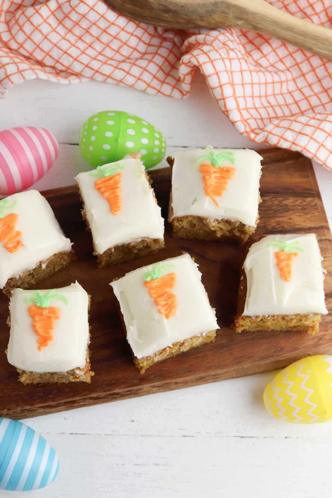 Easter Carrot Cake Bars With Cream Cheese Frosting