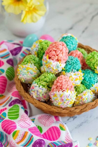 easter egg rice krispie treats