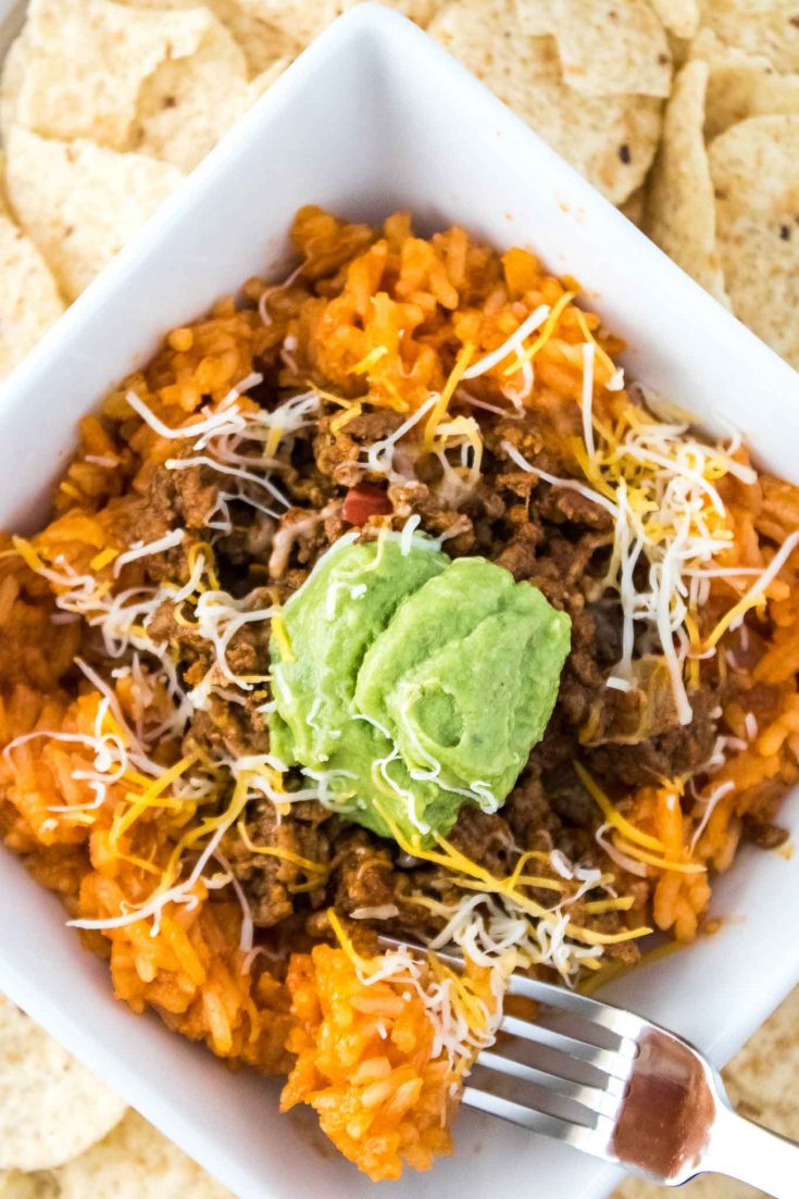 Mexican Beef and Vegetable Rice Bowl