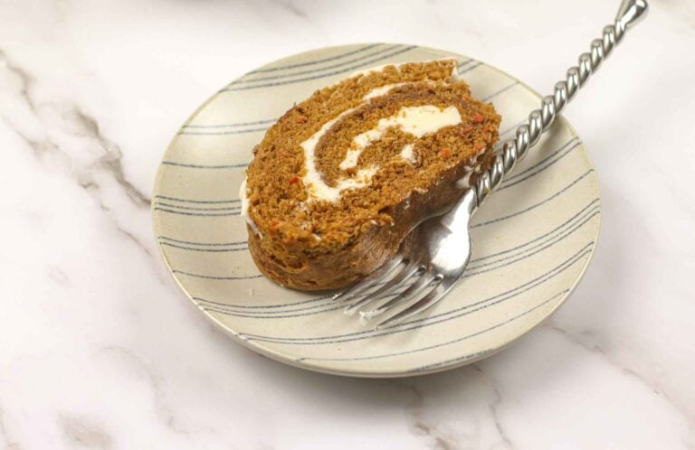 Carrot Cake Roll With Cream Cheese Icing