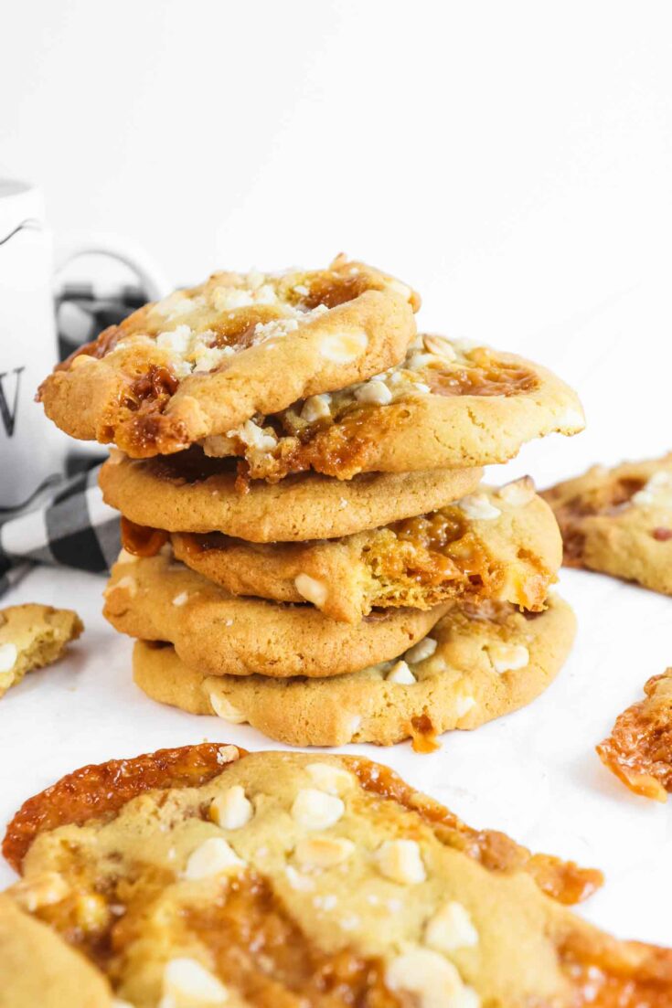 Chewy Sea Salt Caramel Cookies