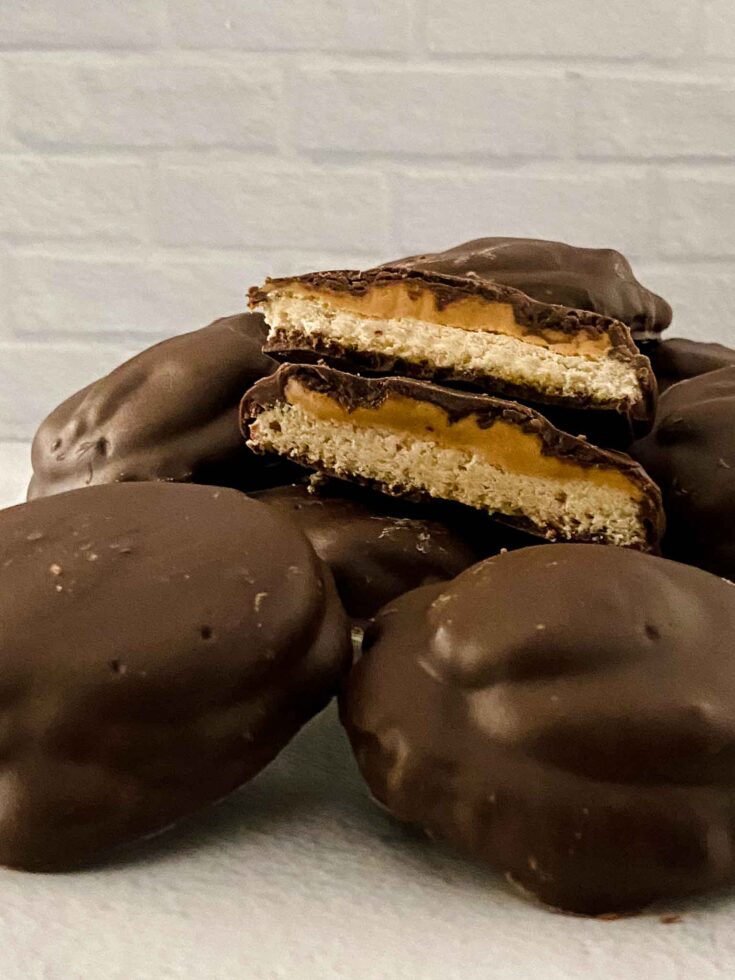 Girl Scout Tagalong Cookies aka Peanut Butter Patties Recipe