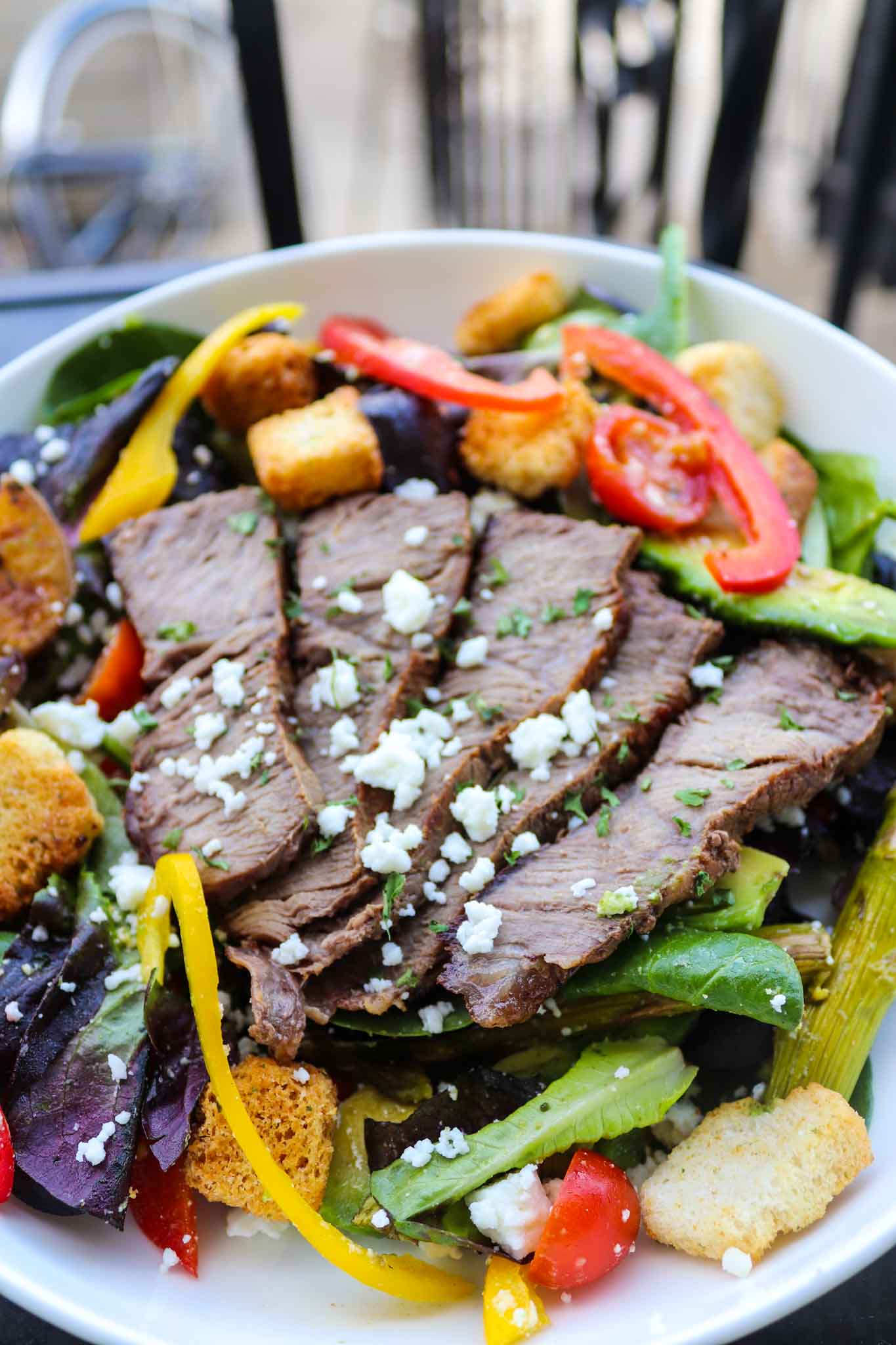 Easy Grilled Steak Salad Recipe With Avocado
