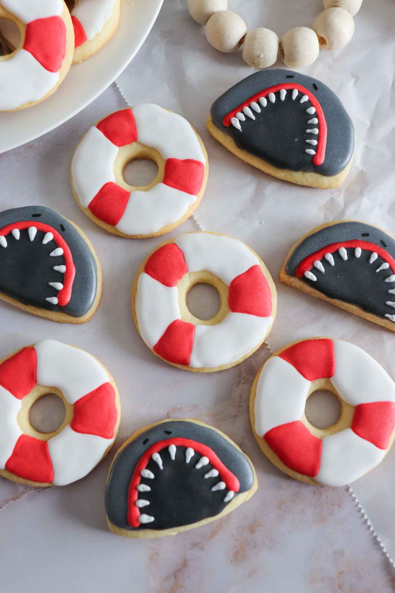 Shark Week Sugar Cookies