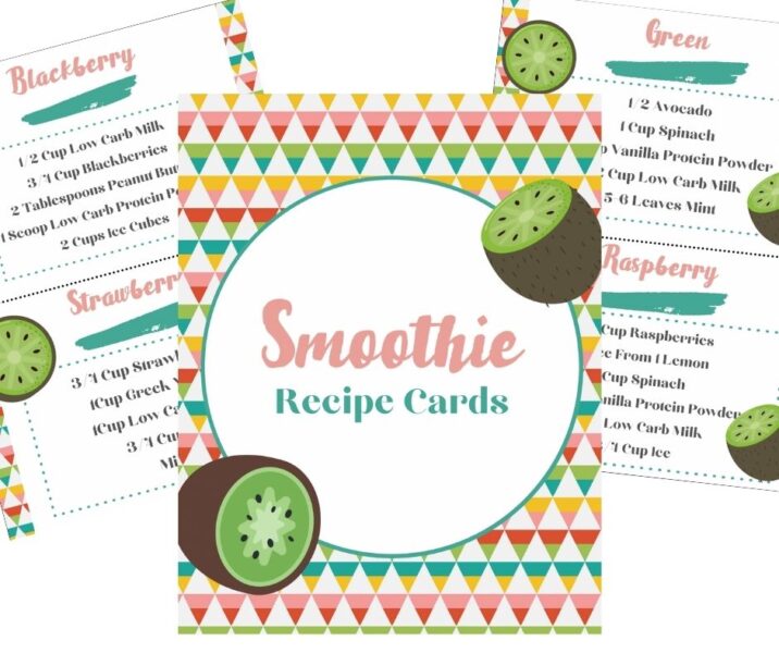 Free Printable Healthy Smoothie Recipe Cards