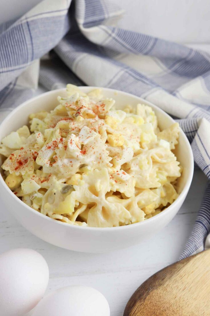 The Best Deviled Egg Pasta Salad Recipe