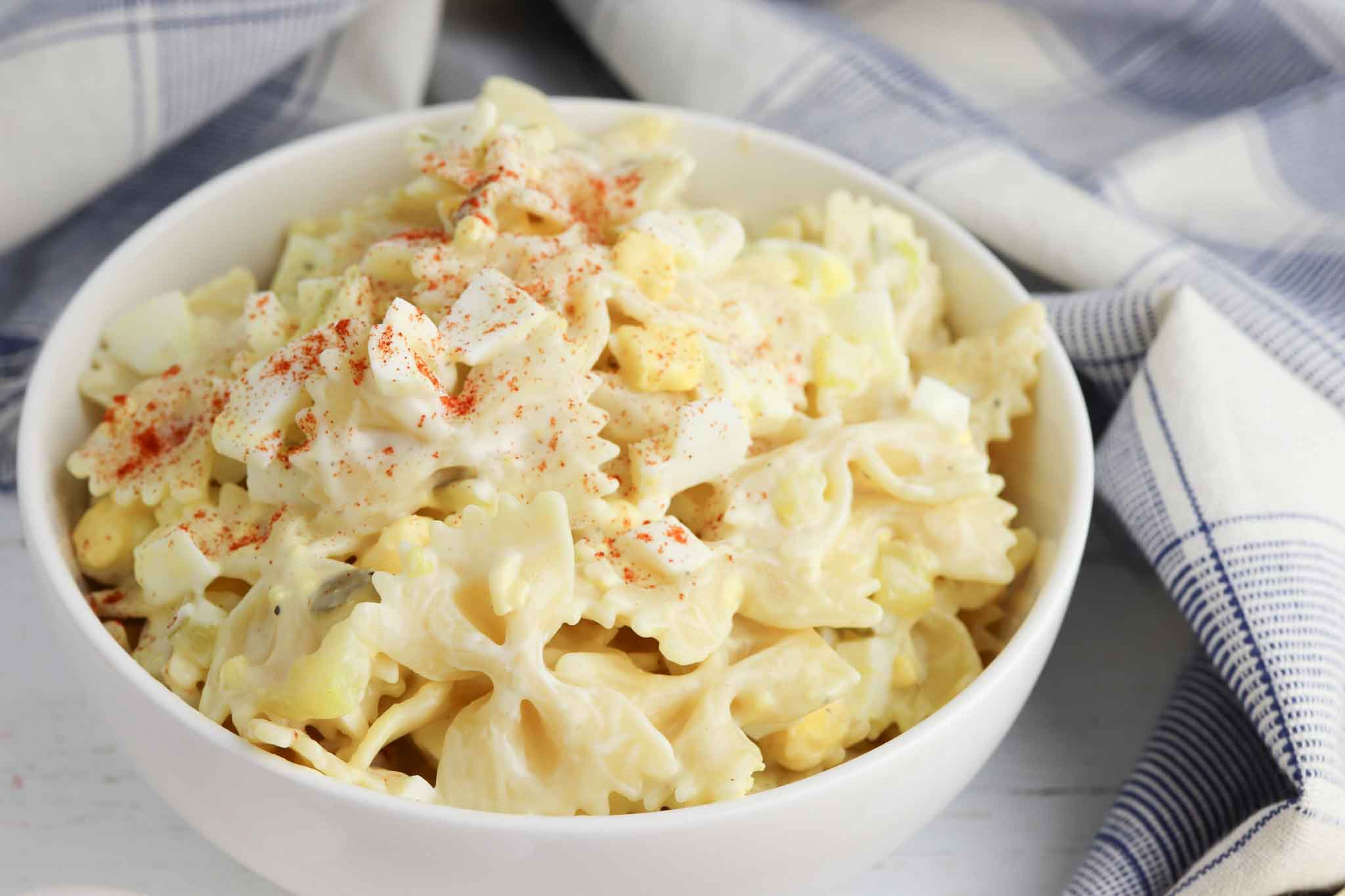 The Best Deviled Egg Pasta Salad Recipe