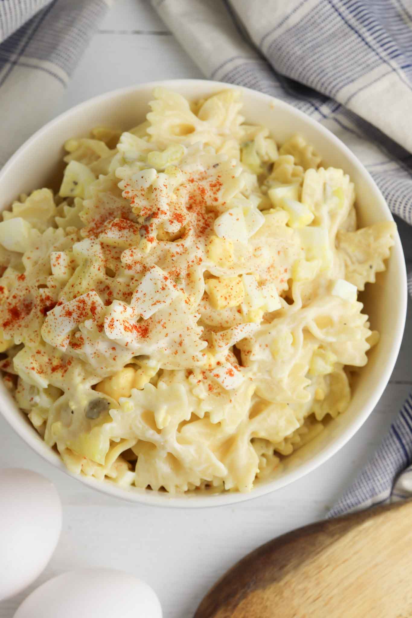 The Best Deviled Egg Pasta Salad Recipe