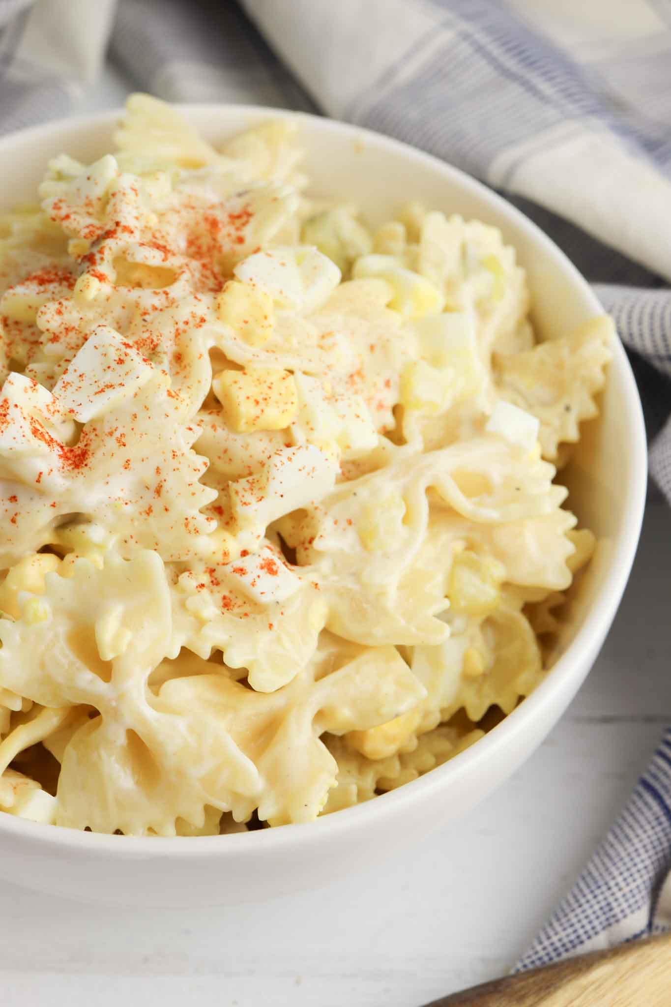 The Best Deviled Egg Pasta Salad Recipe