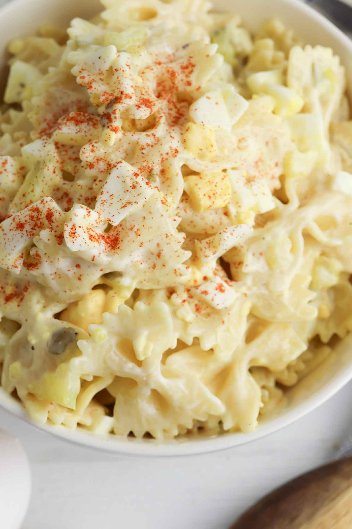 The Best Deviled Egg Pasta Salad Recipe