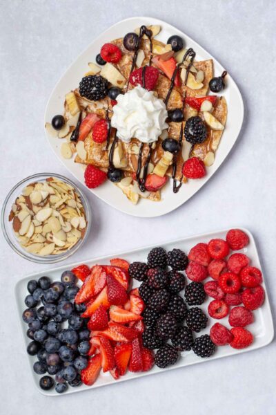 mixed berry nachos