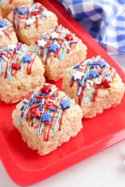4th of july rice krispie treats