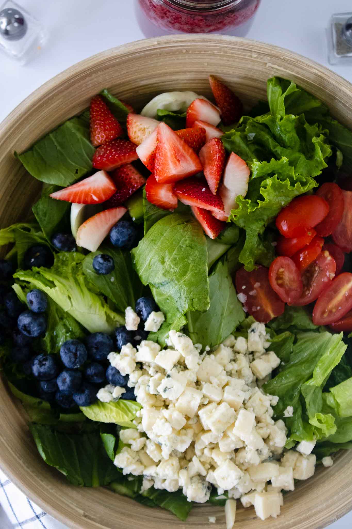 Red White and Blueberry Salad July 4th Easy Dish