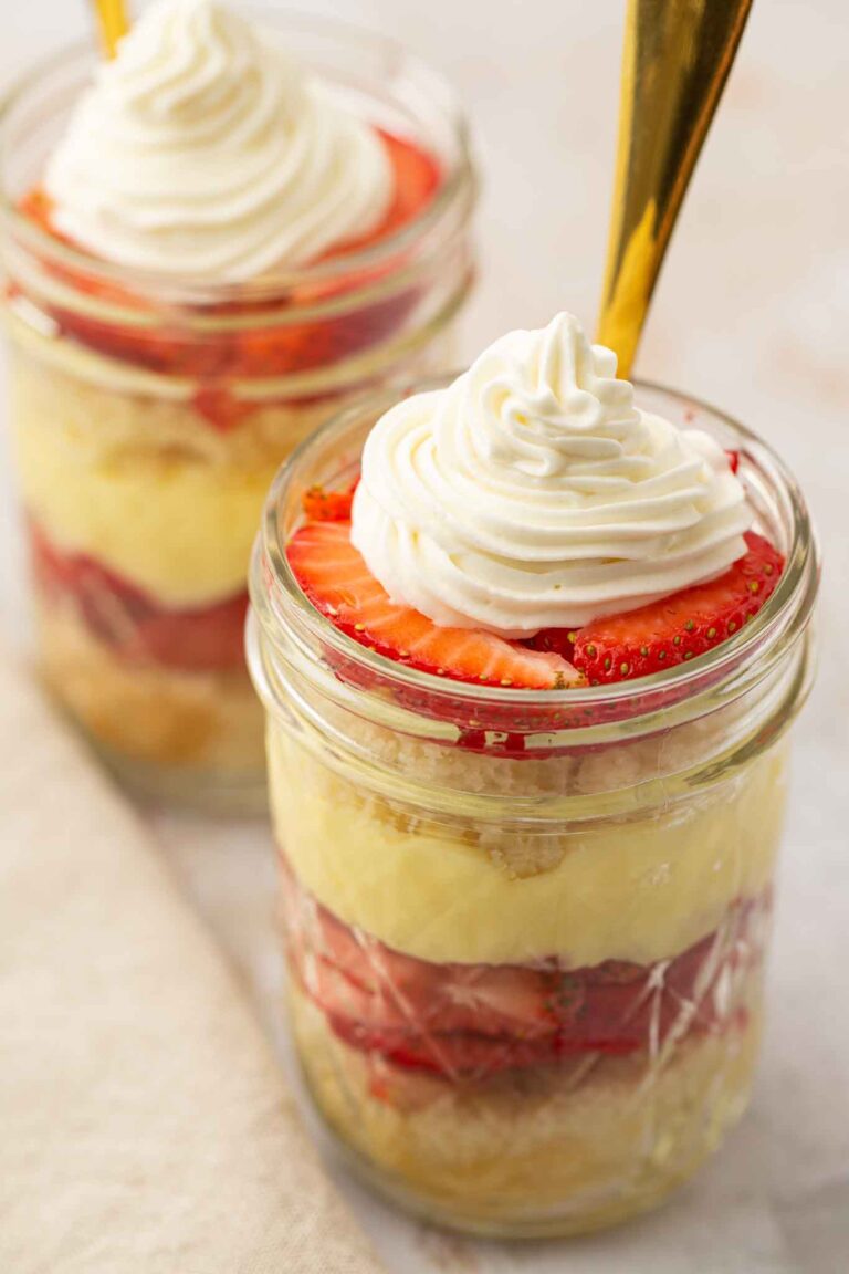 Gluten Free Strawberry Shortcake In A Jar