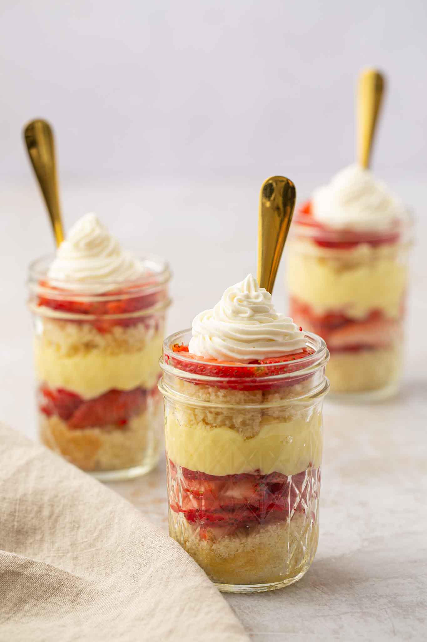 Gluten Free Strawberry Shortcake In A Jar