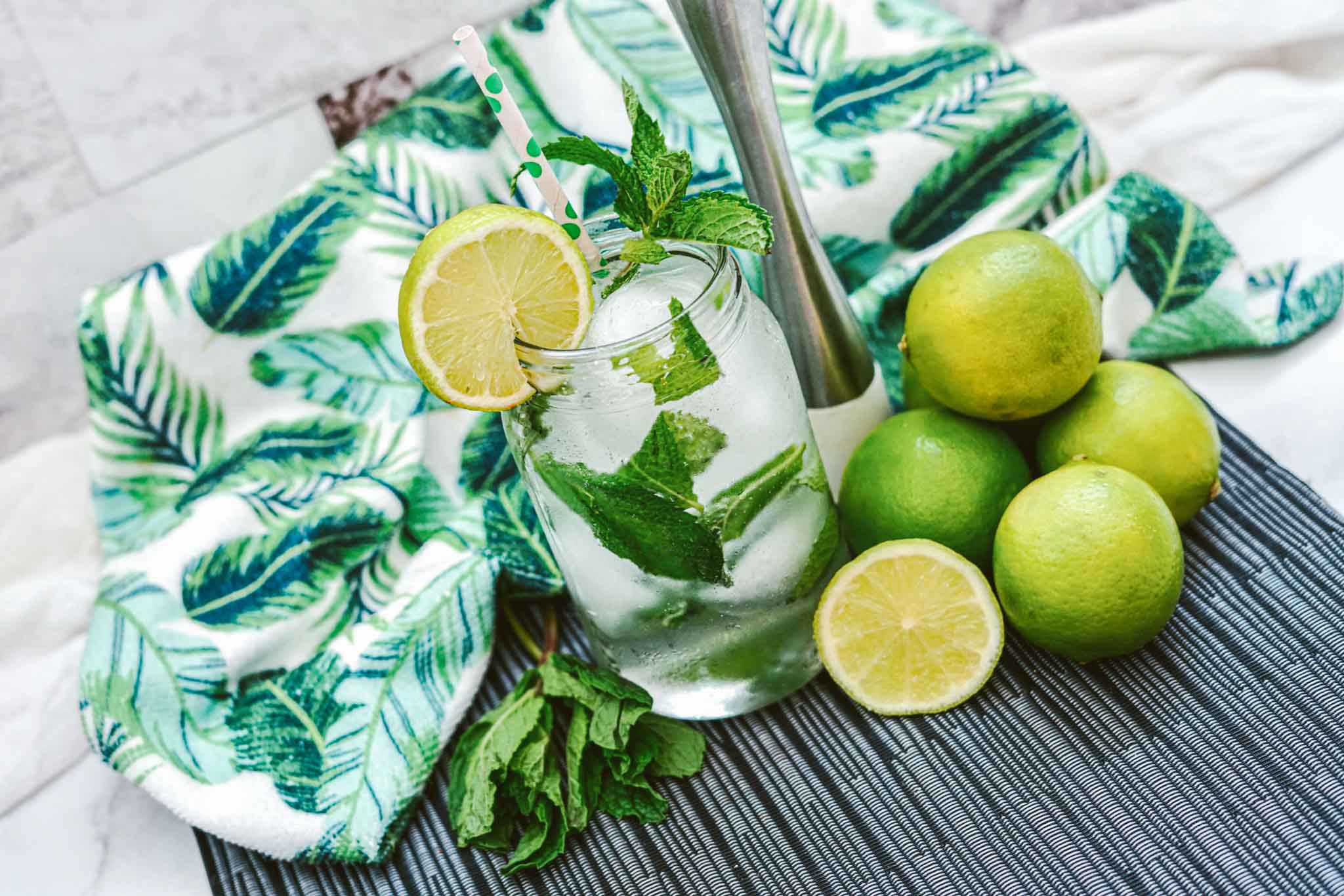 Virgin Mojito  Lime-Mint Spritzer - Our Best Bites